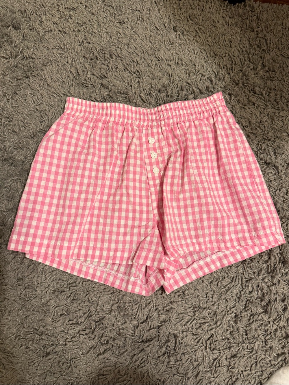 Urban outfitters renewal pink gingham shorts